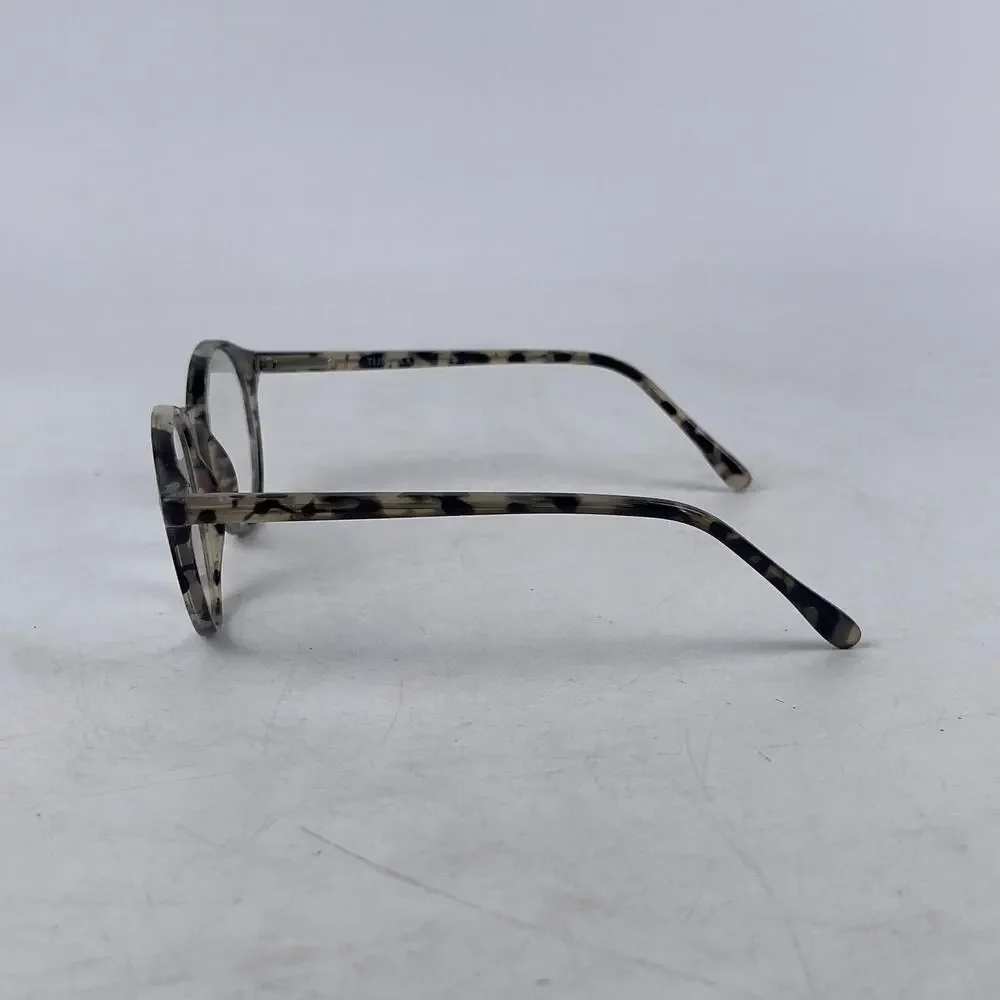 Tijn 761-T28 C6 Eyeglasses Frame Women‎ Black Tie Dye Plastic Oval 48-22-145